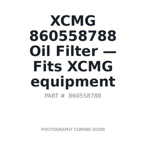 XCMG 860558788 Filters | Stocked in BC, Ships Canada-Wide