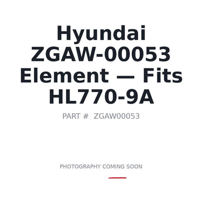 ZGAW-00053 Hyundai Axle Oil Cooling Filter Element